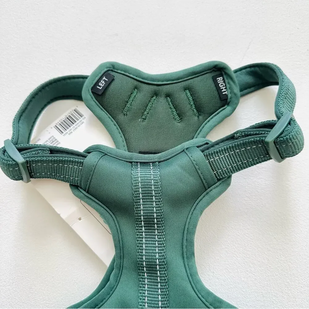 Boots & Barkley Dog Harness Reflective Comfort Green Size Medium Up To 50 Pounds